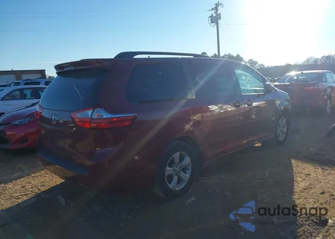 2016 Toyota Sienna Le 8 Passenger из США, поврежденный, VIN 5TDKK3DC5GS725187